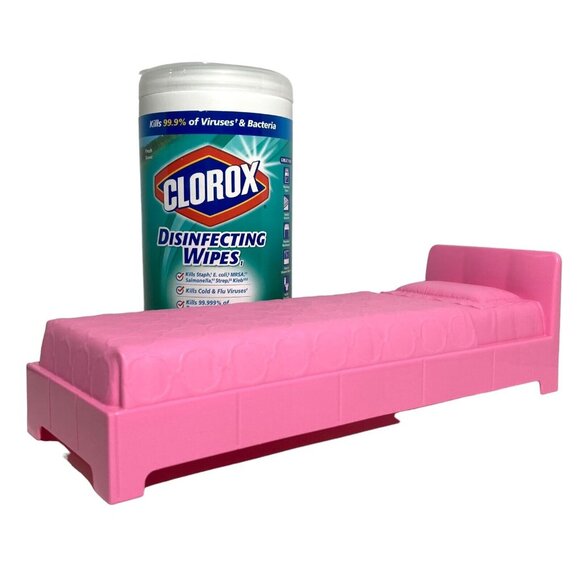 Barbie Dreamhouse Pink Bed #FHY73 #GNH53 Replacement Dollhouse 2018 2020 - Picture 11 of 11